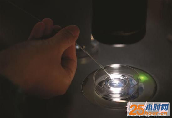 南京市妇幼保健院生值中心，医生正在进行胚胎移植操作