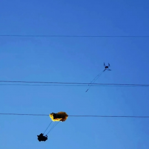 广东一女子乘滑翔伞被困高压线10余小时，救援队称未触电是奇迹