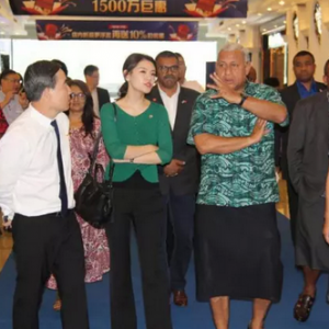 斐济总理参观罗浮宫国际家具博览中心